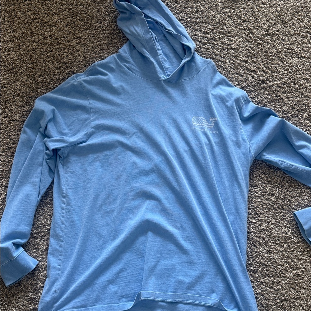 Vineyard Vines Light Blue Cotton Hoodie